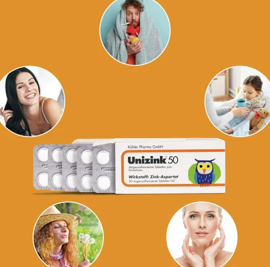Unizink 50 magensaftresistente Tabletten 50 Stück