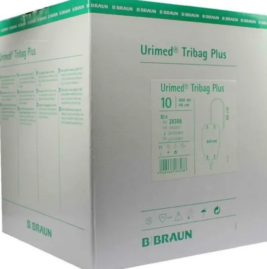 Urimed Tribag Plus Urin Bein Beutel800ml 60cm Unst