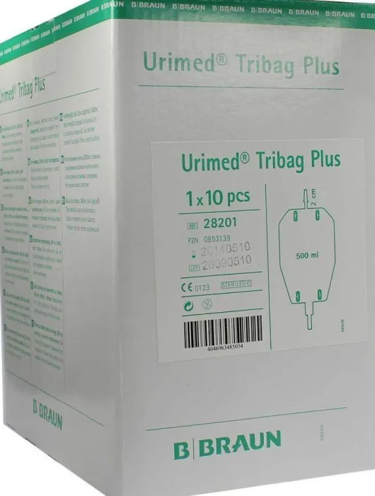 Urimed Tribag Plus Urin Beutel 500ml Mit 2cm Schl