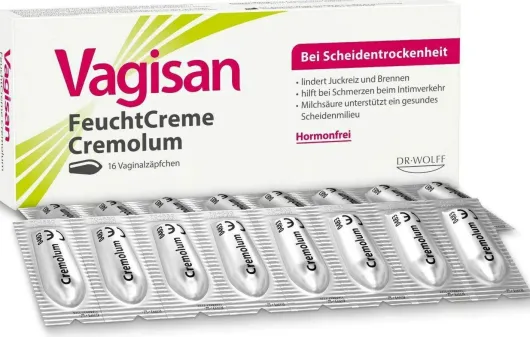 Vagisan Feuchtcreme Cremolum 16 Vaginalzäpfchen