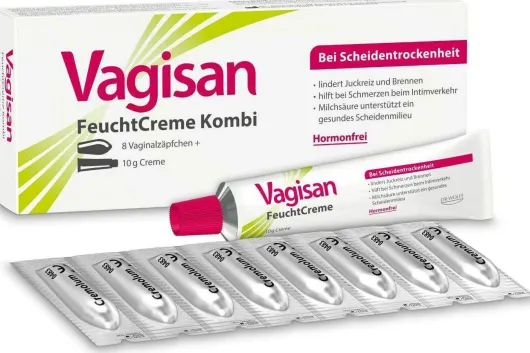 Vagisan Feuchtcreme Kombi 8 Ovula + 10 G Creme 1 Kombipackung