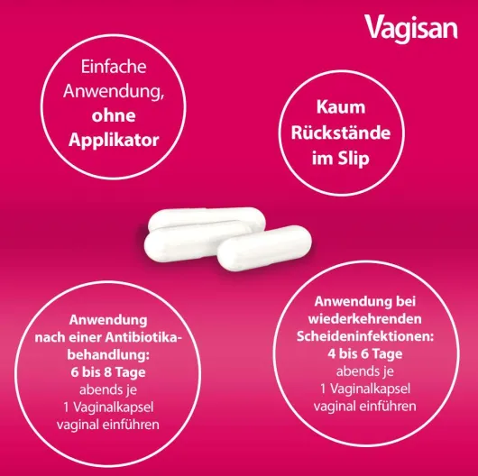 Vagisan ProbioFlora Milchsäure-Bakterien 8 Hartkapseln