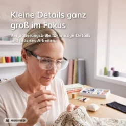 Vergrößerungsbrille schwarz inkl. Aufbewahrungsbeutel 160 % Vergrößerung