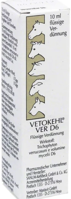 Vetokehl Ver D6 vet. 10 ml Tropfen