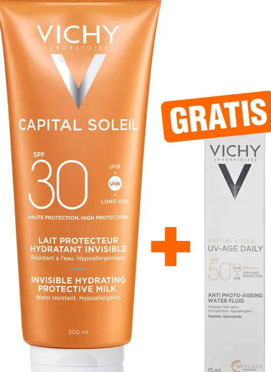 Vichy Capital Soleil mattierendes Sonnenfluid LSF 30 50 ml + gratis Vichy Capital Soleil UV-Age Daily LSF 50+ 15 ml