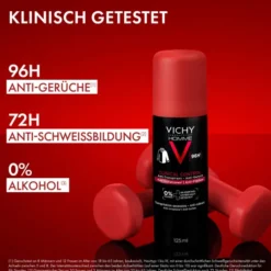Vichy Clinical Control Homme Deo Spray 96h Doppelpack 2 x 125 ml Spray