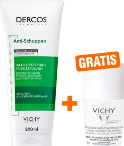 Vichy Dercos Anti-Schuppen Conditioner 200 ml + gratis Vichy Deo Roll-on Anti Flecken 48h 50ml