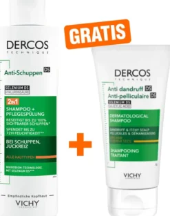 Vichy Dercos Anti-Schuppen 2in1 Shampoo + Conditioner 200 ml + gratis Vichy Dercos Anti Schuppen Shampoo 50 ml