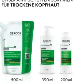 Vichy Dercos Anti-Schuppen Shampoo Trockene Kopfhaut 390 ml