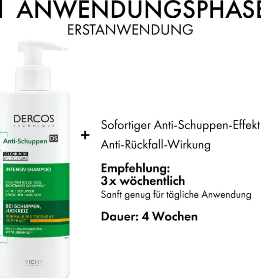 Vichy Dercos Anti-Schuppen Shampoo Trockene Kopfhaut 390 ml