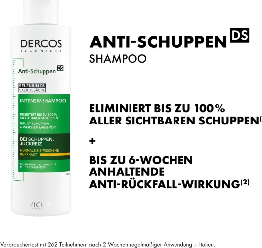 Vichy Dercos Anti-Schuppen Shampoo trockene Kopfhaut Nachfüllpack 390 ml