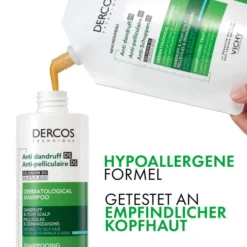 Vichy Dercos Anti-Schuppen Shampoo fettige Kopfhaut Nachfüllpack 390 ml