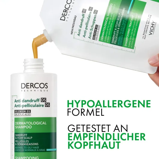 Vichy Dercos Anti-Schuppen Shampoo fettige Kopfhaut Nachfüllpack 390 ml
