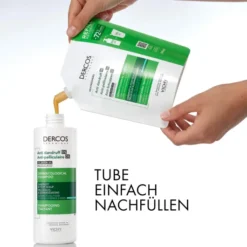 Vichy Dercos Anti-Schuppen Shampoo fettige Kopfhaut Nachfüllpack 390 ml