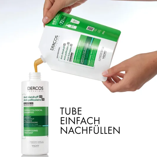 Vichy Dercos Anti-Schuppen Shampoo fettige Kopfhaut Nachfüllpack 390 ml