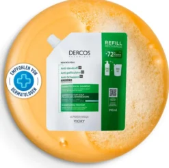 Vichy Dercos Anti-Schuppen Shampoo fettige Kopfhaut Nachfüllpack 390 ml