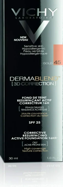 Vichy Dermablend 3d Make-Up 45 Gold 30 ml Creme