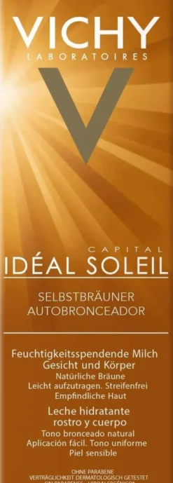 Vichy Ideal Soleil Selbstbräuner Milch für Gesicht und Körper 100 ml