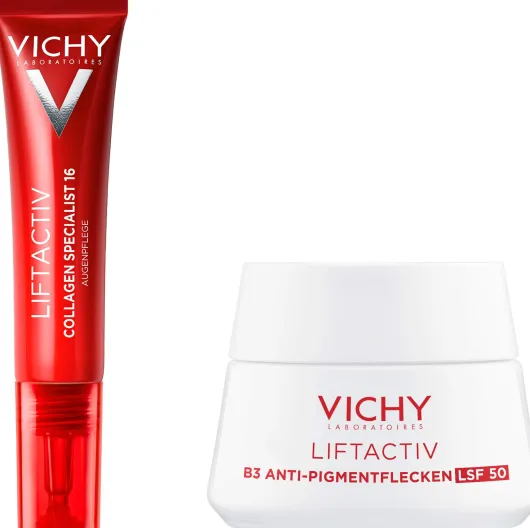 Vichy Liftactiv Collagen Specialist 16 Augenpflege 15 ml + gratis Vichy Liftactiv B3 Anti-Pigfmentflecken LSF 50 15 ml