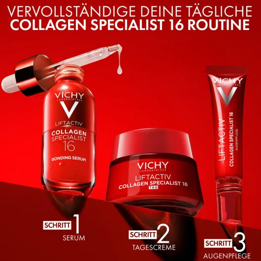 Vichy Liftactiv Collagen Specialist 16 Augenpflege 15 ml + gratis Vichy Liftactiv B3 Anti-Pigfmentflecken LSF 50 15 ml