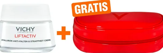 Vichy Liftactiv Hyaluron Anti Falten & Straffheit trockene Haut 50 ml Creme + gratis Kosmetiktasche 1 Stück
