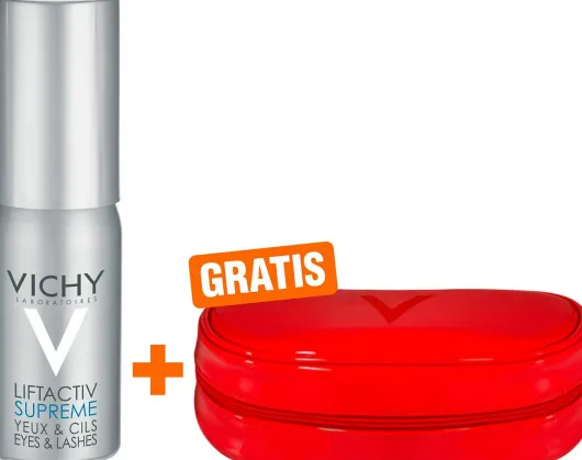 Vichy Liftactiv Serum 10 Augen & Wimpern Creme + gratis Kosmetiktasche 1 Stück