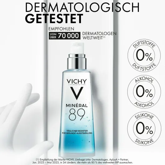 Vichy Mineral 89 Elixier 75 ml + gratis Kosmetiktasche