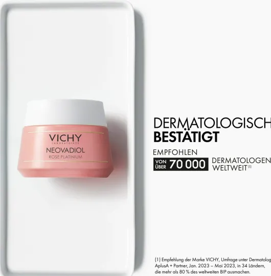 Vichy Neovadiol Rose Platinium 50 ml + gratis Kosmetiktasche 1 Stück