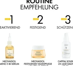 Vichy Neovadiol Tag Trockene Haut in den Wechseljahren 50 ml Creme + gratis Nachtpflege 15 ml