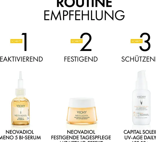 Vichy Neovadiol Tag Trockene Haut in den Wechseljahren 50 ml Creme + gratis Nachtpflege 15 ml