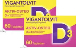 Vigantolvit Vitamin D3, K2 und Calcium 2 x 60 Filmtabletten