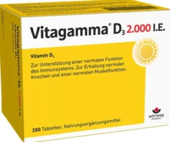 Vitagamma D3 2.000 I.E. Vitamin D3 NEM 200 Tabletten