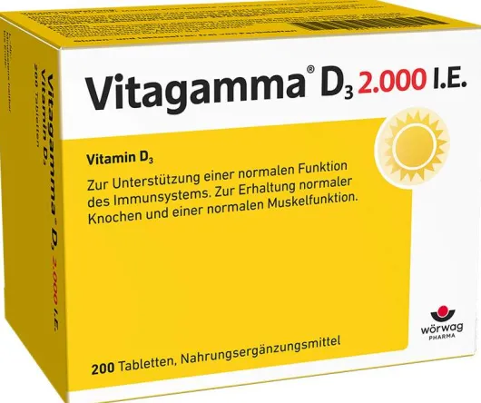 Vitagamma D3 2.000 I.E. Vitamin D3 NEM 200 Tabletten