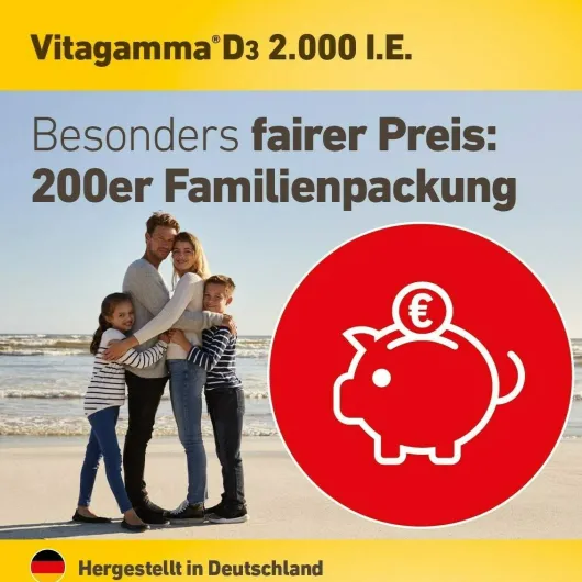 Vitagamma D3 2.000 I.E. Vitamin D3 Nem 50 Tabletten
