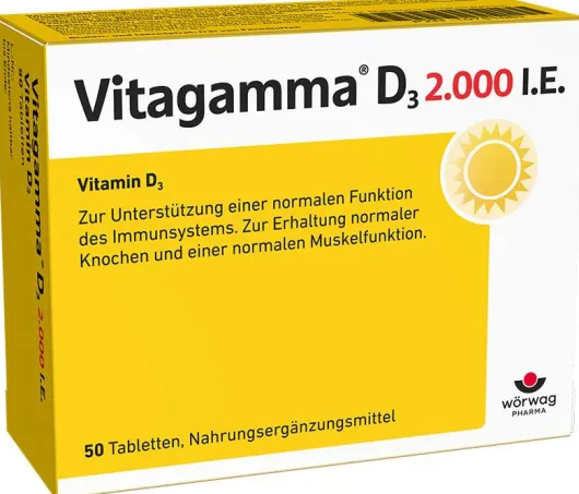Vitagamma D3 2.000 I.E. Vitamin D3 Nem 50 Tabletten