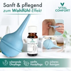 Vital Comfort Ohrendusche und -pflegeöl 2-teiliges Set 1 Stück