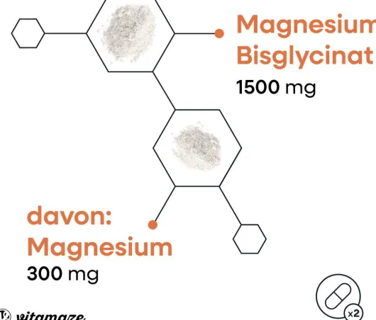 Vitamaze Magnesium Magnesiumbisclycinat 750 mg 120 Kapseln