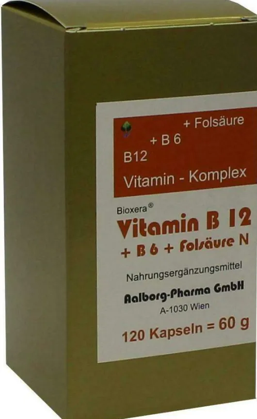 Vitamin B12 + B6 + Folsäure Komplex N Kapseln 120 Kapseln