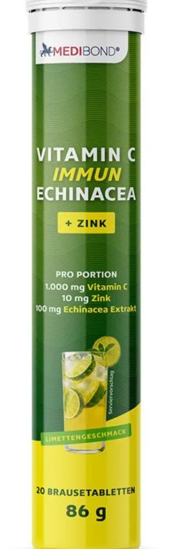 Vitamin C Immun-Echinacea Medibond 20 Brausetabletten