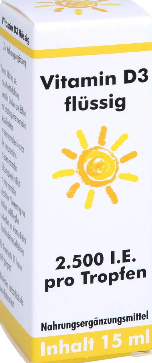 Vitamin D3 Flüssig 2.500 I.E. Gerimed 15 ml Tropfen zum Einnehmen