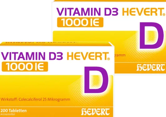 Vitamin D3 Hevert 1000 I.E. Tabletten 2 x 200 Stück