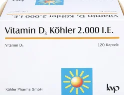 Vitamin D3 Köhler 2000 I.E 120 Kapseln