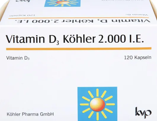 Vitamin D3 Köhler 2000 I.E 120 Kapseln