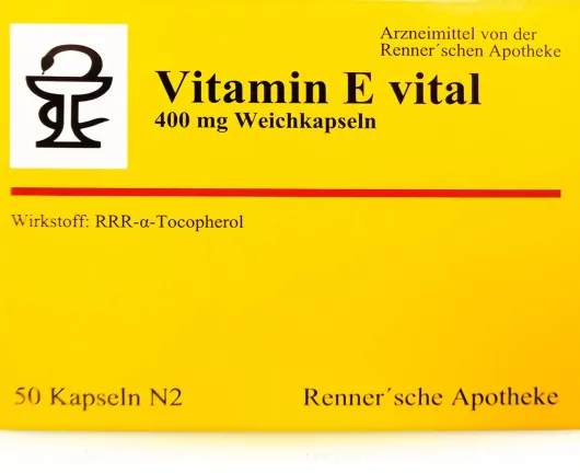 Vitamin E Vital 400 mg Rennersche Apotheke 50 Weichkapseln