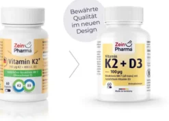 Vitamin K2 100 µg + D3 400 I.E. 60 Kapseln