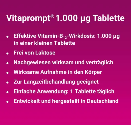 Vitaprompt 1000 Mikrogramm 100 Filmtabletten