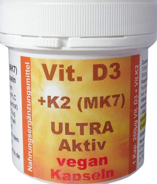 Vit.D3+k2 Ultra Aktiv 10.000 I.E. 90 Kapseln