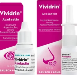 Vividrin Azelastin Augentropfen 6 ml + Azelastin Nasenspray 10 ml Set