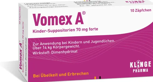 Vomex A Kinder-Suppositorien 70 mg Forte 10 Zäpfchen