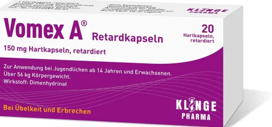 Vomex A Retardkapseln 20 Stück